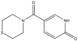 5-(thiomorpholin-4-ylcarbonyl)-1,2-dihydropyridin-2-one Structure