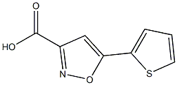 5-(thiophen-2-yl)-1,2-oxazole-3-carboxylic acid,,结构式