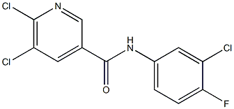 5,6-dichloro-N-(3-chloro-4-fluorophenyl)pyridine-3-carboxamide|