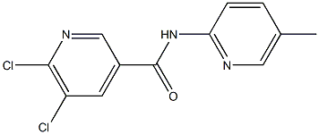 5,6-dichloro-N-(5-methylpyridin-2-yl)pyridine-3-carboxamide