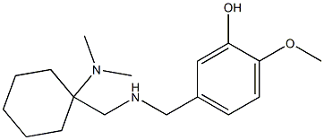 5-[({[1-(dimethylamino)cyclohexyl]methyl}amino)methyl]-2-methoxyphenol,,结构式