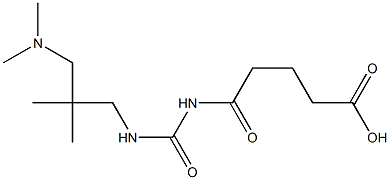 5-[({2-[(dimethylamino)methyl]-2-methylpropyl}carbamoyl)amino]-5-oxopentanoic acid 结构式