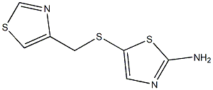 5-[(1,3-thiazol-4-ylmethyl)sulfanyl]-1,3-thiazol-2-amine,,结构式