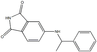 5-[(1-phenylethyl)amino]-2,3-dihydro-1H-isoindole-1,3-dione,,结构式