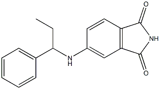 5-[(1-phenylpropyl)amino]-2,3-dihydro-1H-isoindole-1,3-dione 化学構造式