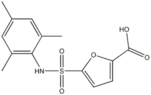 5-[(2,4,6-trimethylphenyl)sulfamoyl]furan-2-carboxylic acid Structure
