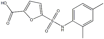 5-[(2,4-dimethylphenyl)sulfamoyl]furan-2-carboxylic acid Structure