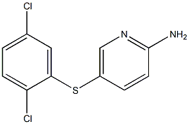 5-[(2,5-dichlorophenyl)sulfanyl]pyridin-2-amine,,结构式