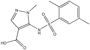 5-[(2,5-dimethylbenzene)sulfonamido]-1-methyl-1H-pyrazole-4-carboxylic acid|