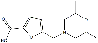 5-[(2,6-dimethylmorpholin-4-yl)methyl]-2-furoic acid Structure