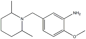 5-[(2,6-dimethylpiperidin-1-yl)methyl]-2-methoxyaniline,,结构式