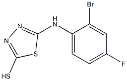 5-[(2-bromo-4-fluorophenyl)amino]-1,3,4-thiadiazole-2-thiol Structure