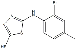 5-[(2-bromo-4-methylphenyl)amino]-1,3,4-thiadiazole-2-thiol Structure