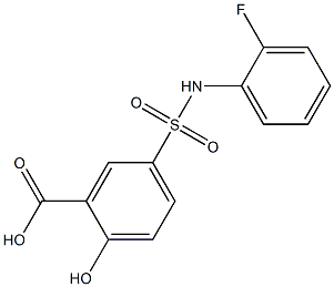 5-[(2-fluorophenyl)sulfamoyl]-2-hydroxybenzoic acid