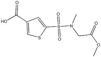 5-[(2-methoxy-2-oxoethyl)(methyl)sulfamoyl]thiophene-3-carboxylic acid