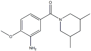 5-[(3,5-dimethylpiperidin-1-yl)carbonyl]-2-methoxyaniline 结构式