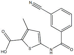 5-[(3-cyanobenzene)amido]-3-methylthiophene-2-carboxylic acid