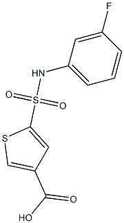  5-[(3-fluorophenyl)sulfamoyl]thiophene-3-carboxylic acid