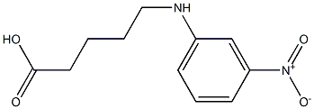 5-[(3-nitrophenyl)amino]pentanoic acid,,结构式