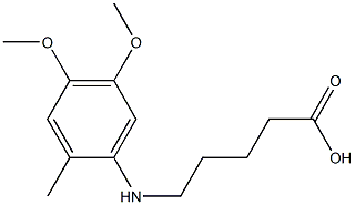 5-[(4,5-dimethoxy-2-methylphenyl)amino]pentanoic acid