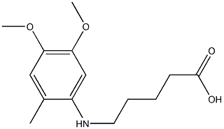 5-[(4,5-dimethoxy-2-methylphenyl)amino]pentanoic acid|