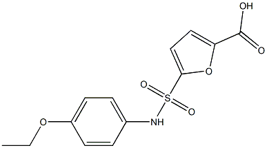 5-[(4-ethoxyphenyl)sulfamoyl]furan-2-carboxylic acid Structure