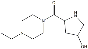 5-[(4-ethylpiperazin-1-yl)carbonyl]pyrrolidin-3-ol 结构式