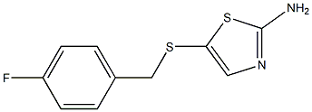 5-[(4-fluorobenzyl)thio]-1,3-thiazol-2-amine|