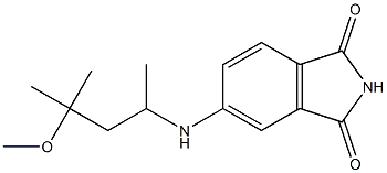 5-[(4-methoxy-4-methylpentan-2-yl)amino]-2,3-dihydro-1H-isoindole-1,3-dione Struktur