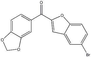 5-[(5-bromo-1-benzofuran-2-yl)carbonyl]-2H-1,3-benzodioxole|