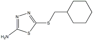 5-[(cyclohexylmethyl)sulfanyl]-1,3,4-thiadiazol-2-amine