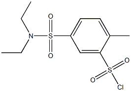 5-[(diethylamino)sulfonyl]-2-methylbenzenesulfonyl chloride Structure