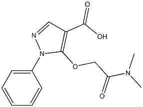 5-[(dimethylcarbamoyl)methoxy]-1-phenyl-1H-pyrazole-4-carboxylic acid