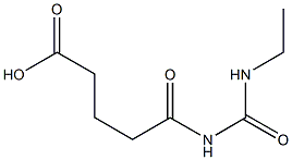 5-[(ethylcarbamoyl)amino]-5-oxopentanoic acid Structure