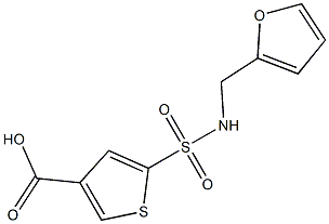 5-[(furan-2-ylmethyl)sulfamoyl]thiophene-3-carboxylic acid