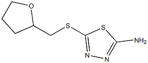 5-[(oxolan-2-ylmethyl)sulfanyl]-1,3,4-thiadiazol-2-amine Structure