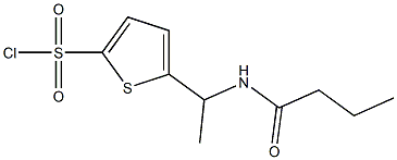 5-[1-(butyrylamino)ethyl]thiophene-2-sulfonyl chloride Struktur