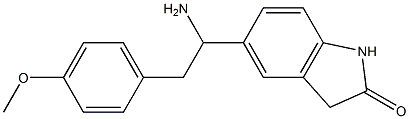 5-[1-amino-2-(4-methoxyphenyl)ethyl]-2,3-dihydro-1H-indol-2-one Structure