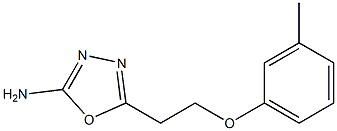  5-[2-(3-methylphenoxy)ethyl]-1,3,4-oxadiazol-2-amine