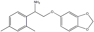 5-[2-amino-2-(2,4-dimethylphenyl)ethoxy]-2H-1,3-benzodioxole 化学構造式