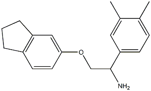 5-[2-amino-2-(3,4-dimethylphenyl)ethoxy]-2,3-dihydro-1H-indene Structure