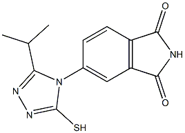  5-[3-(propan-2-yl)-5-sulfanyl-4H-1,2,4-triazol-4-yl]-2,3-dihydro-1H-isoindole-1,3-dione