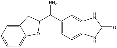 5-[amino(2,3-dihydro-1-benzofuran-2-yl)methyl]-2,3-dihydro-1H-1,3-benzodiazol-2-one 结构式