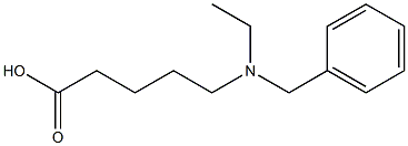 5-[benzyl(ethyl)amino]pentanoic acid Struktur
