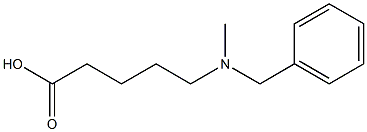 5-[benzyl(methyl)amino]pentanoic acid Struktur