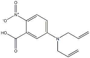 5-[bis(prop-2-en-1-yl)amino]-2-nitrobenzoic acid 结构式