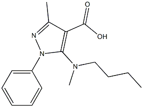  5-[butyl(methyl)amino]-3-methyl-1-phenyl-1H-pyrazole-4-carboxylic acid