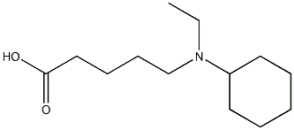 5-[cyclohexyl(ethyl)amino]pentanoic acid,,结构式