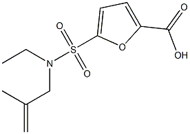 5-[ethyl(2-methylprop-2-en-1-yl)sulfamoyl]furan-2-carboxylic acid 化学構造式