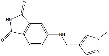 5-{[(1-methyl-1H-pyrazol-4-yl)methyl]amino}-2,3-dihydro-1H-isoindole-1,3-dione Struktur